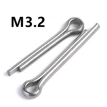

100pcs/lot M3.2x16/18/20/25/30/40mm GB91 Stainless Steel Cotter Pin