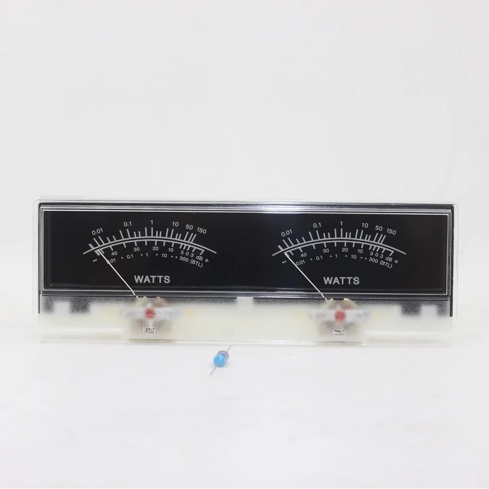 P-78WTC  VU Meter DB Level Header Audio Preamp Power Amplifier Chassis White LED Backlight