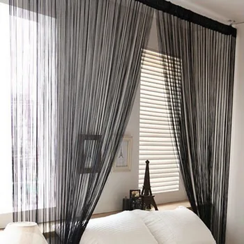 

2020 Long Tassel Chain String Door Curtain Divider Sheer Window Curtain Valance Home Decor Window Screening Dropshipping