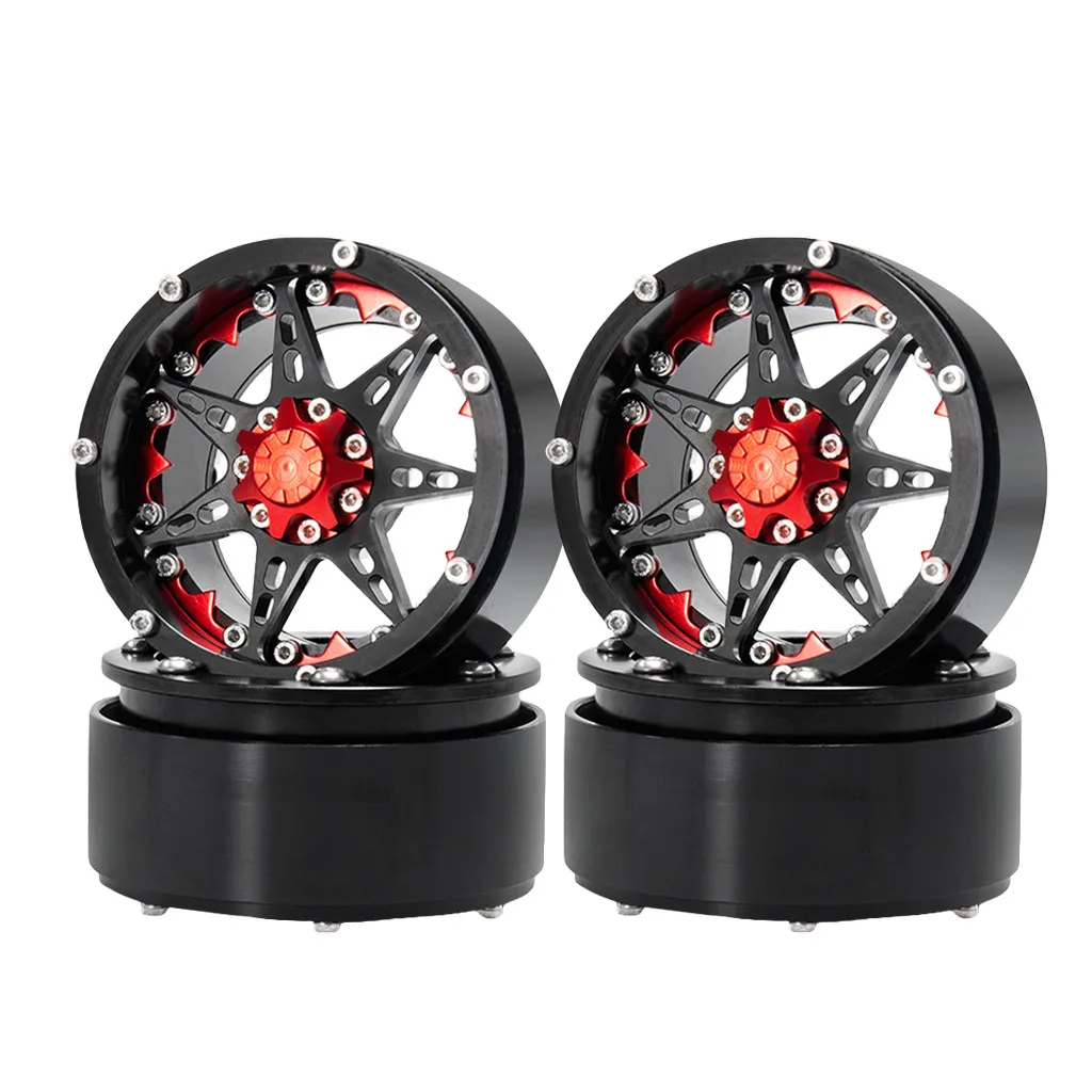2,2 дюймов 1/10 Ступица колеса металлический обод колеса для 1/10 TRX4 SCX10 RC детали гусеничного трактора# J
