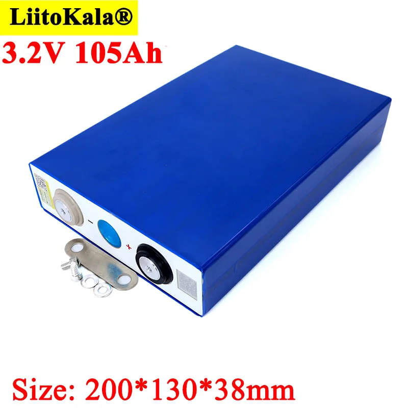 3 2 V 105Ah батарейный блок LiFePO4 5C литий железо phospha большой емкости 12V 24V 105000 мА/ч