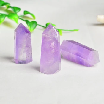 

Natural Rock Quartz Crystal Wand Point Healing Mineral Stone