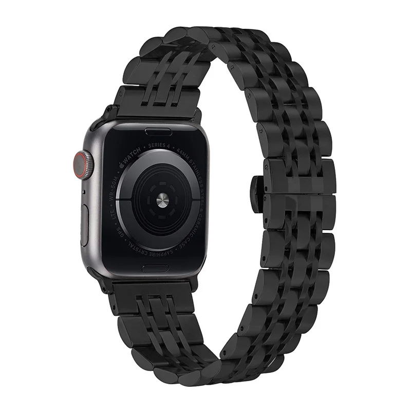 Металлический ремешок для часов из нержавеющей стали для Apple Watch 4 44мм 40мм Браслет ремешок Смотреть серию 1 2 3 Сменный ремень 38мм 42мм для женщин мужчин