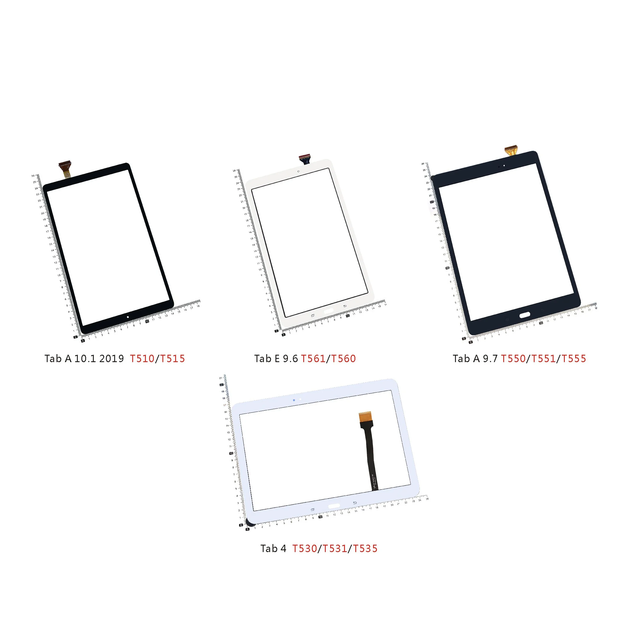 Для планшета Samsung Galaxy Tab 4 A T510 T515 T530 T531 T535 T550 T551 T555 T561 T560 сенсорный датчик Передняя