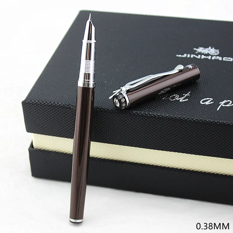 Jinhao 301 чернильная ручка супер тонкий наконечник 0,5 мм металлическая Роскошная перьевая ручка для каллиграфии Высококачественная Студенческая перьевая ручка