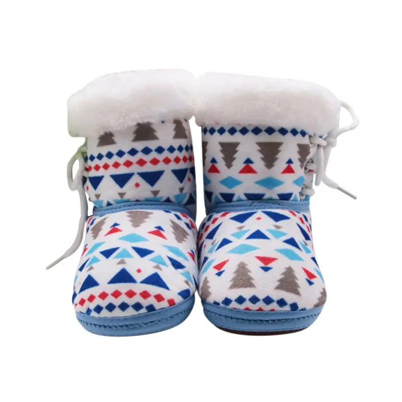 

Autumn Winter Warm Fleece Snow Boots Soft Soled Baby Girl Boy Anti-silp Prewalker Shoes Crib Toddler Footwear 0-18 Months