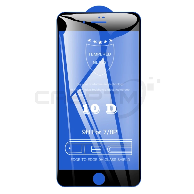 

Casptm 10D Screen Protector Tempered Glass For iPhone 8 Plus Full Coverage Toughened Protective Film For iPhone 8 Glass Guard