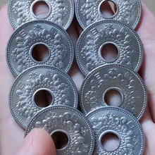 8 шт. набор 25 мм Хризантема Япония, настоящая коморативная монета, оригинальная коллекция