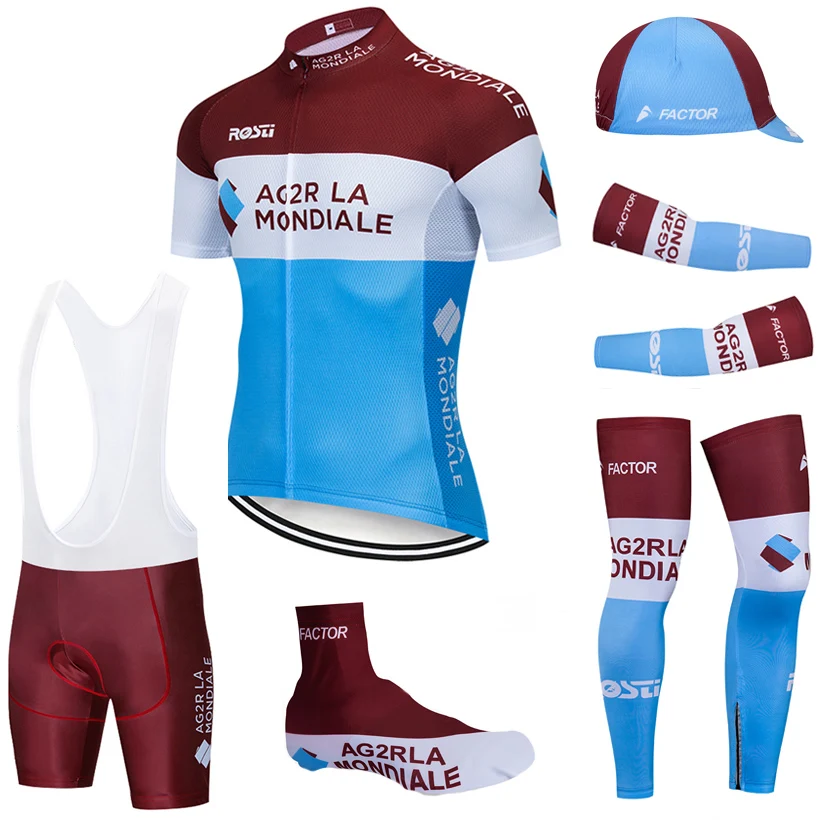 Команда ag2r велосипедная одежда 20D велосипедные шорты полный костюм Ropa Ciclismo быстросохнущая bi-велоспорт Джерси мейло нарукавники