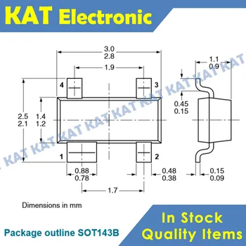 

10PCS/Lot BCV64B Marking code C96 C6 SOT143B PNP general-purpose double transistor