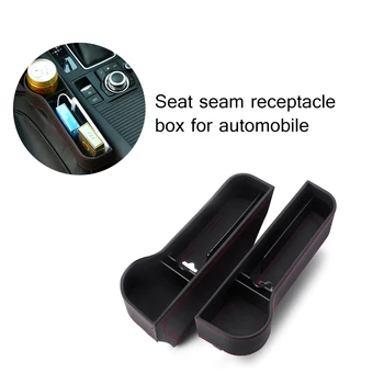 

Hot Car Organizer Seat Carriage Bag PU Case Pocket Multifunctional Storage Box 2pcs Right and left Car Accessories 2019