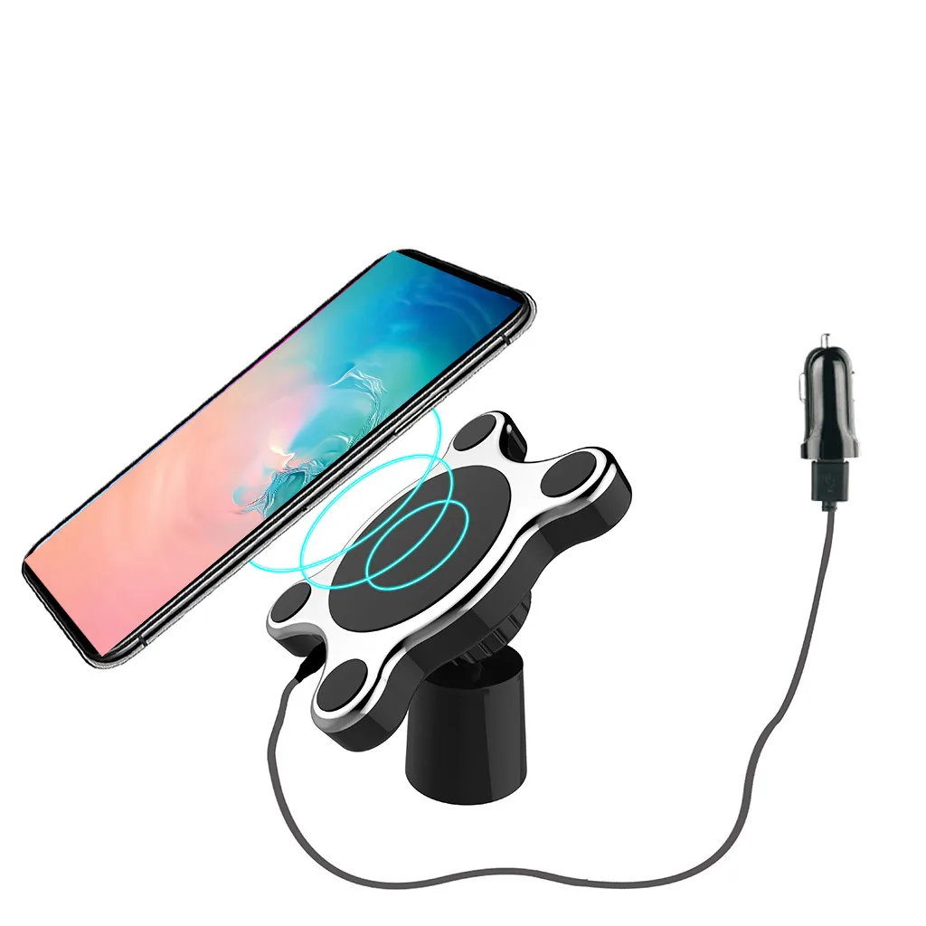 Ouhaobin 10 Вт беспроводное автомобильное зарядное устройство для samsung Galaxy Note10 Plus крепление на вентиляционное отверстие для телефона быстрое зарядное устройство