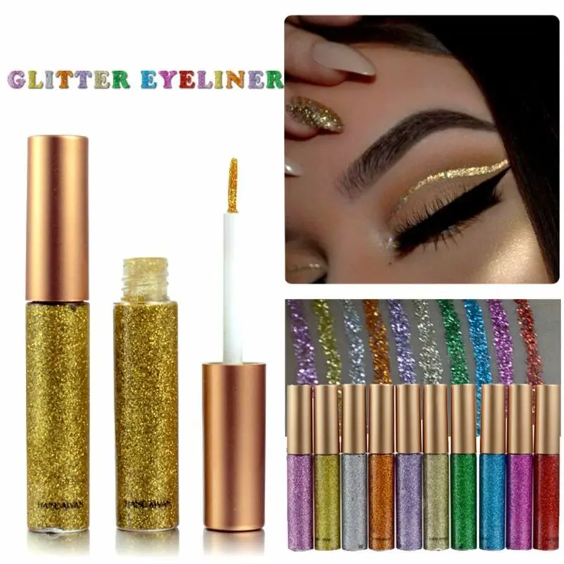 Makeup Shiny Smoky Eyes Eyeshadow Waterproof Glitter Liquid Eyeliner AM best selling 2019 products Makeup Shiny Smoky Eyes Eyeshadow Waterproof Glitter Liquid Eyeliner AM best selling 2019 products