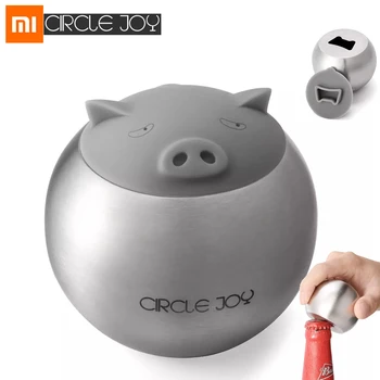 

Xiaomi Circle Joy Stainless Beer Bottle Openers Cute Pig Shaped Bottle Can Opener Tools Varied Functions For Kitechen Home Use