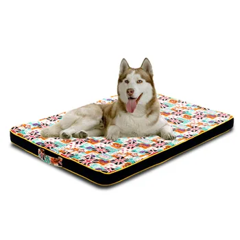

Large Dog Bed Mat Memory Foam Breathable Dog Beds Oxford Bottom Orthopedic Mattress Beds For Small Medium Large Pet Supplies