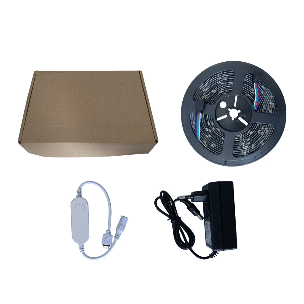 #cheap Wifi APP Led Strip TV Background Music LED Smart RGB LED Strip Light Waterproof Home Living Room Ceiling Home Decor 5m Led Strip