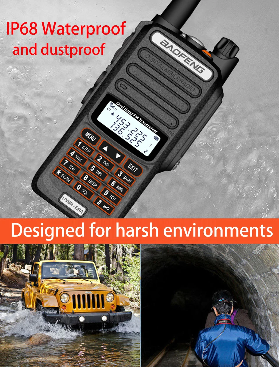 Baofeng UV 9R ERA Plus Walkie Walkie Two Way Radio 18W
