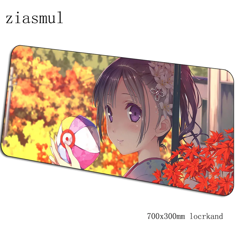 Kawaii коврик для мыши профессиональный компьютерный коврик 700x300x3 мм игровой коврик для мыши большой эстетический коврик для мыши Клавиатура игры ПК геймер стол - Цвет: pattern 9