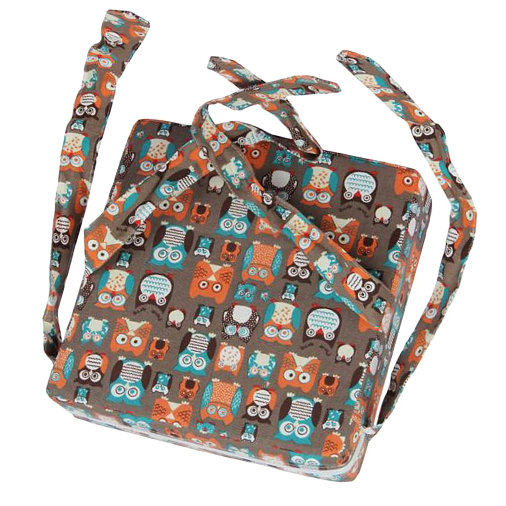 Faux Leather Children Kids Dining Chair Booster Cushion Baby Seats Owl Chair Cushion Dining Chair Pad Covers for Kids 