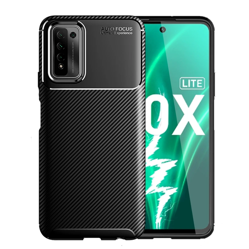 Для крышки Huawei Honor 10X Lite чехол для противоударный мягкий антидетонационный бампер
