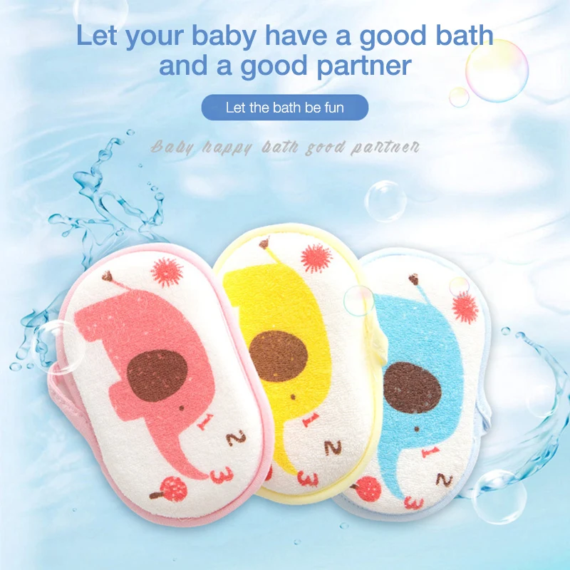 

Cartoon Bath Brushes Shower Comfortable Soft Towel Accessories Infant Children Rub baby Rubbing Body Wash Sponge Cotton