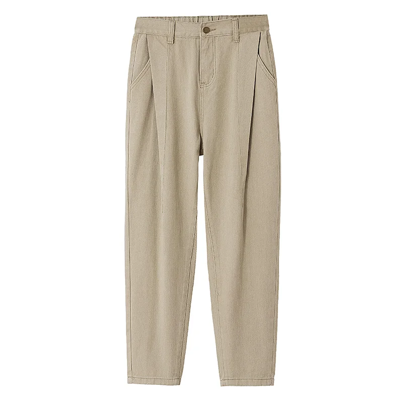 

2020 New Fashion Casual Women Harem Pants Loose Female Autumn Denim Pants High Waist Trousers Capris Jeans Plus Size 4XL WP213