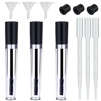 

10pcs 10ml Lipgloss Tube Empty Mascara Tube with Eyelash Wand Eyelash Cream Container Ideal Kit for DIY Lip Gloss Containers