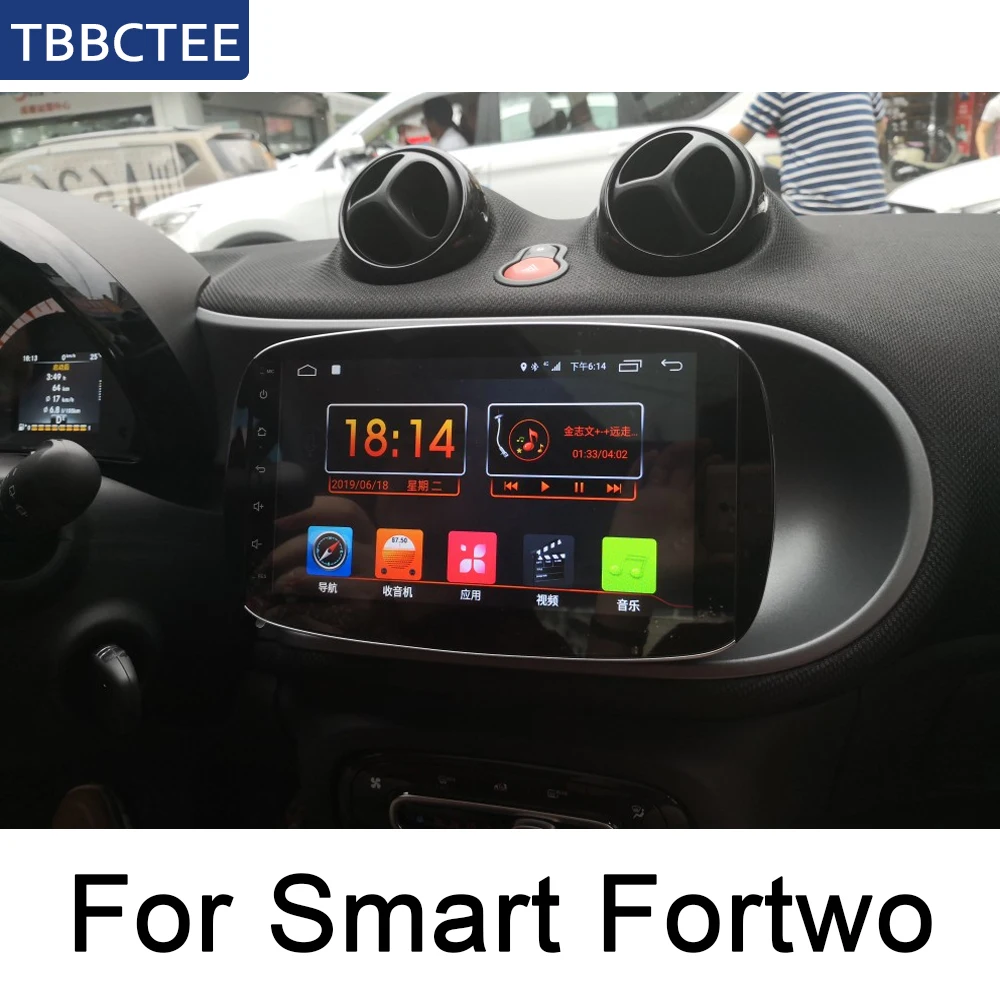 Android Car GPS Navi For Smart Fortwo 2015~2018 NTG Multimedia player Navigation WiFi Bluetooth system stereo Map wifi HD