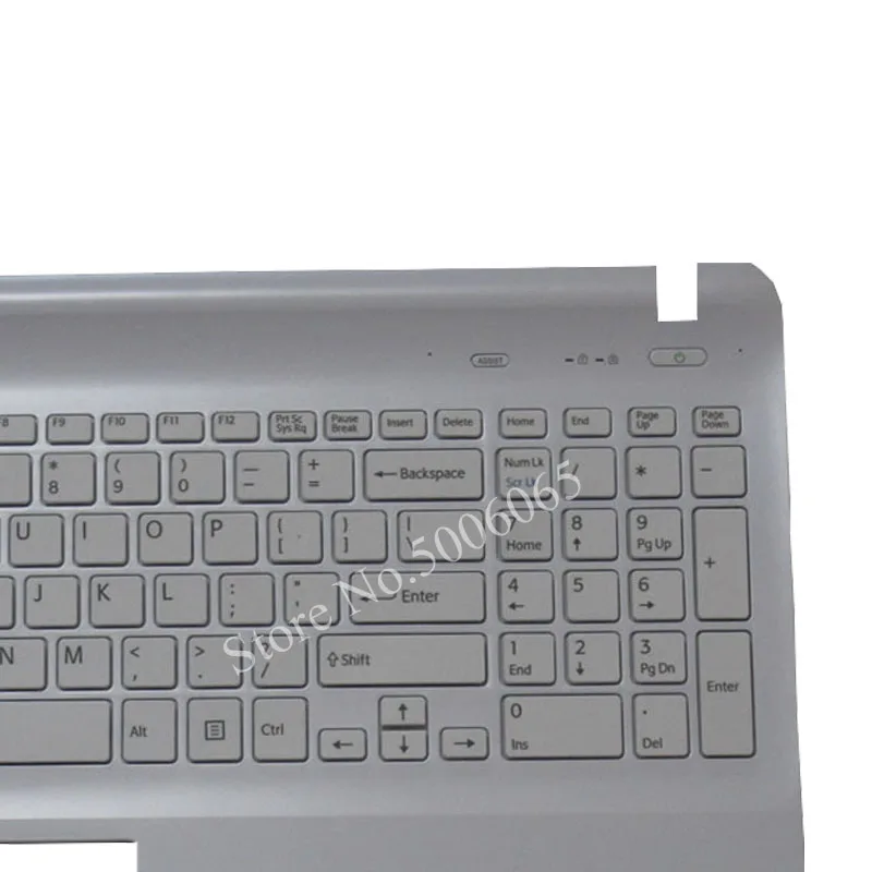 Клавиатура для ноутбука sony Vaio SVF1521P2EB SVF1521C2EB SVF15215CDW SVF15328 SVF15318S черный/белый с верхней крышкой