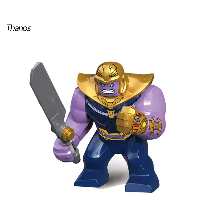 Supereroe Figura Pantera Red Hulk Coccodrillo Di Grandi Dimensioni Thanos Hulk Building Blocks Giocattoli Educativi Assemblati Per Bambini