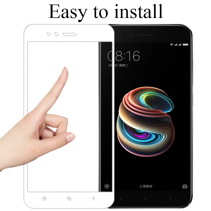 Армированное Защитное стекло для xiaomi a1 a2 5x 6x, защита экрана xiami xiomi a 1 2 5 6, защитная пленка, полное покрытие