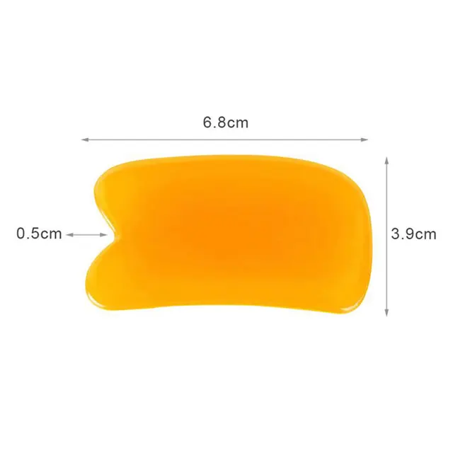 1pc Heart Shape SPA Massage Beeswax Gua sha Scraping Massage Scraper Face Massager Acupuncture Guasha Board Massager for face plastic