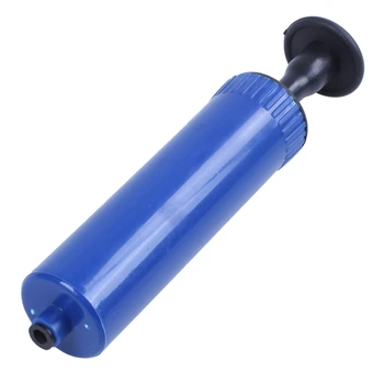 

New Football Soccer Inflatable Ball Hand Air Pump with Needle Blue
