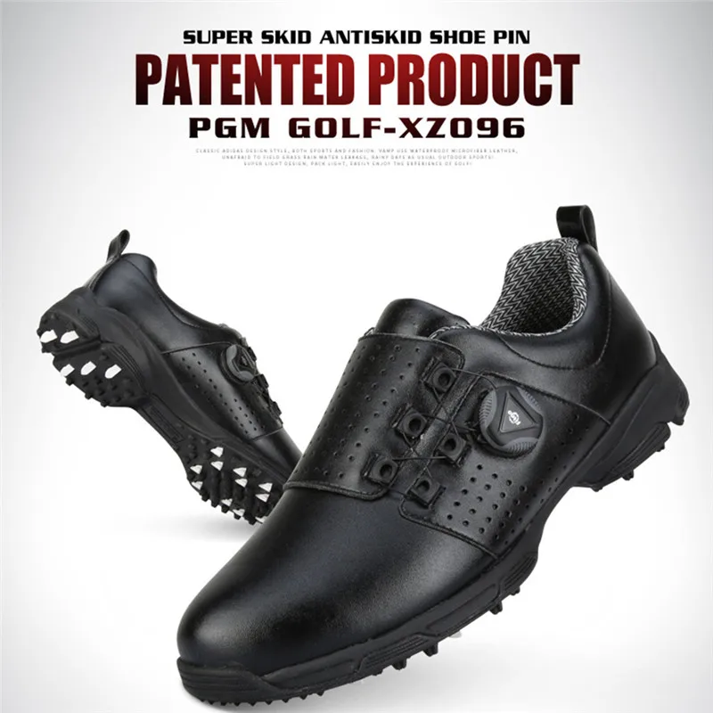 

PGM Golf Shoes Men Sports Shoes Waterproof Eight-claw Nail Rotating Spikes Breathable Anti-slip Mens Training Sneakers