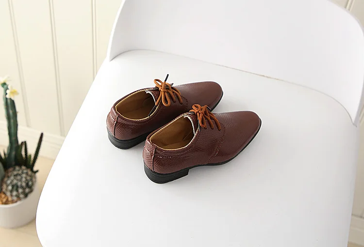 Mumoresp/детская обувь; повседневная кожаная обувь на плоской подошве для мальчиков; модная мягкая обувь для свадебной вечеринки в британском стиле