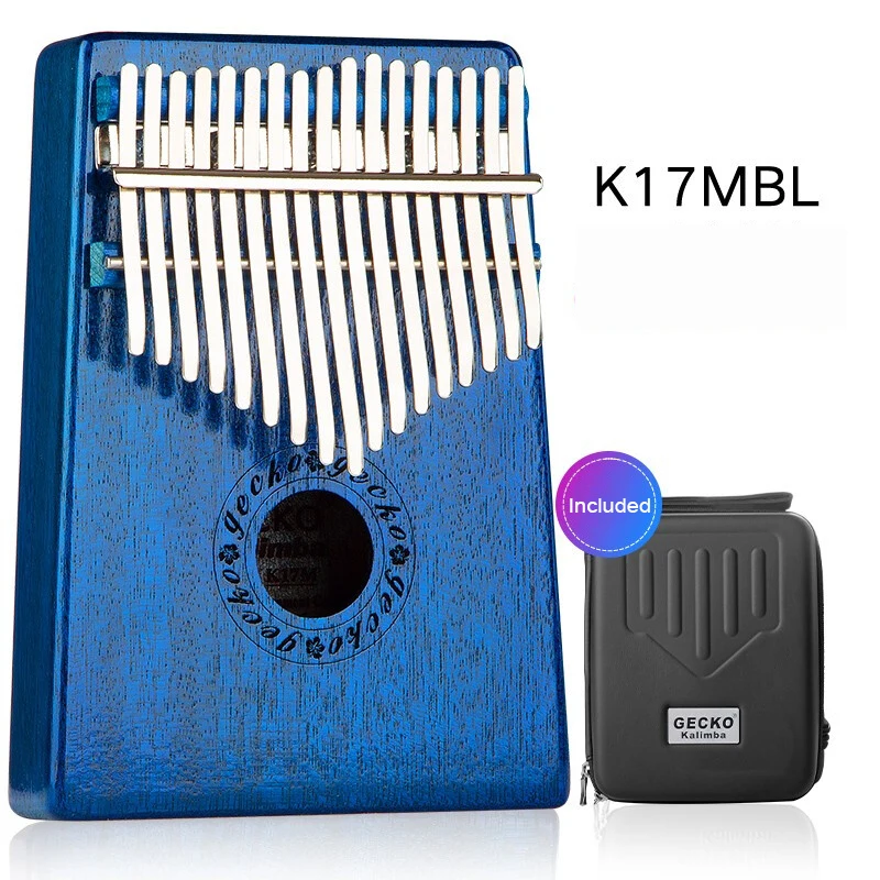 Пианино GECKO Kalimba 17 клавиш Тон C красное дерево большой палец музыкальный