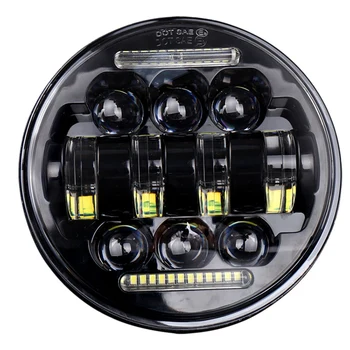 

1 Piece 50W 5.75 Inch Motorcycle Modified Led Round Headlight Angel Eye Off-Road Driving Light Modified Headlight Headlights