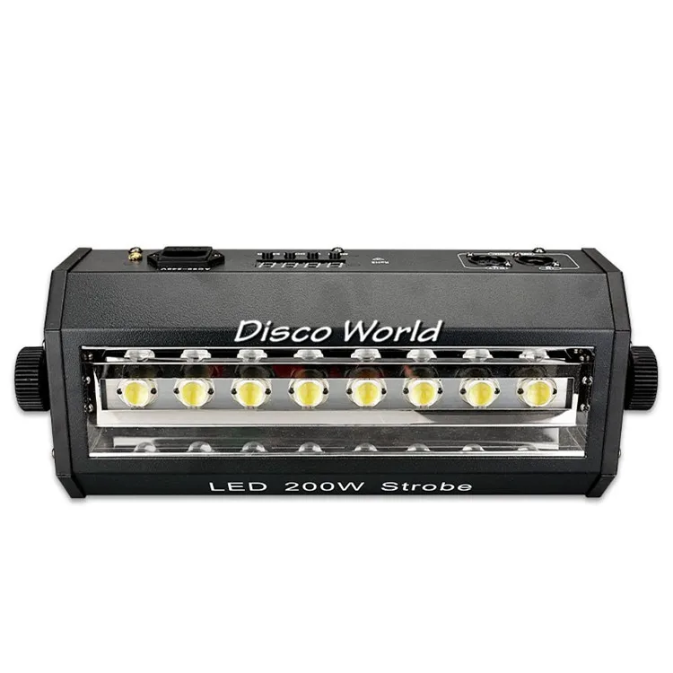 DMX Disco Lichter 200W LED Strobe Licht Weiße Farbe LED Stroboskopischen Licht Club DJ Party Lichter Auto/Sound Control Bühnen Beleuchtung – Detail 1