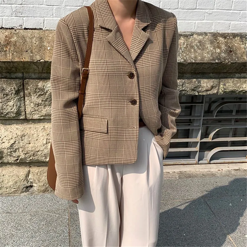South Korea CHIC Simple Loose-Fit Handsome Trend Casual Suit Jacket