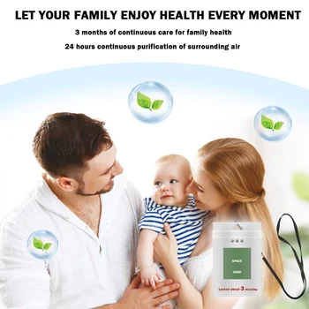 

Shut Out Air Space Sterilization Card Neck Type Air Purification Antibacterial Card FKU66