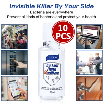 

10pcs/lot Anti-bacterial Hand Gel 75% Alcohol Hand Sanitizer Antibacterial Disposable Disinfection Quick-Dry Washless Portable
