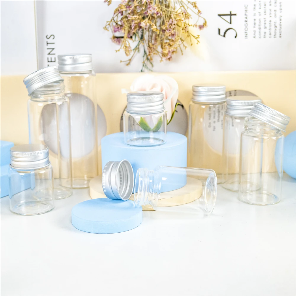 6ML GLASS Containers with CLEAR lid