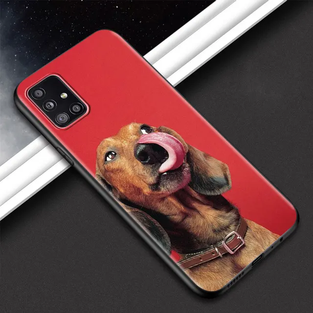 Animal Dachshund Dog Puppy Phone Shell For Samsung Galaxy A51 A71 A21s A12 A31 A41 A32 A02s A11 A72 A52 A42 5G A21 EU Soft Case B03