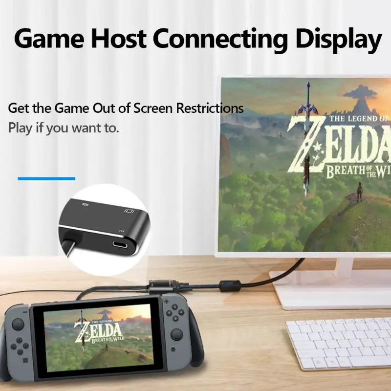 5 в 1 USB-C адаптер тип-c к 4K HDMI/VGA/Аудио/USB 3,0/PD USB-C конвертер