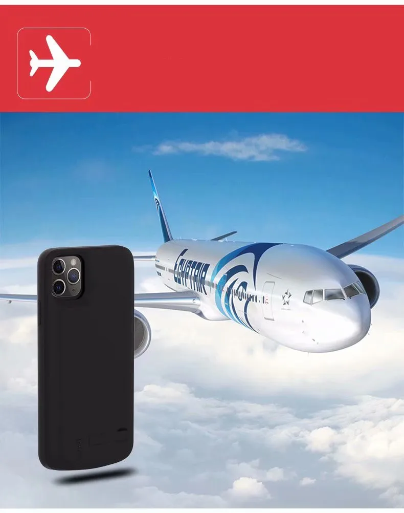 Чехол power Bank для iPhone 5, 6, 6S Plus, 7, 8 Plus, X, XR, XS Max, 11 Pro,, чехол для аккумулятора, тонкий, 5000-8000 мА/ч, зарядное устройство