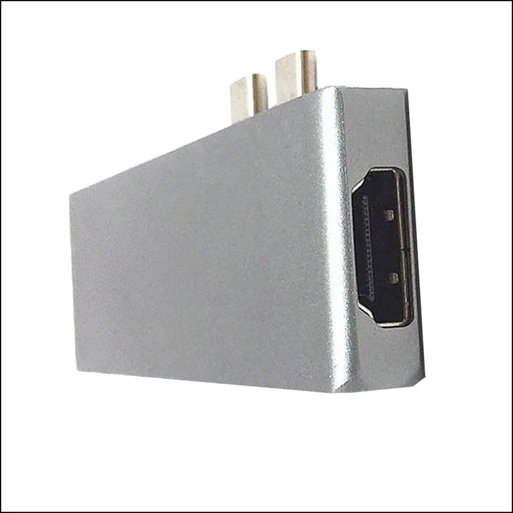 Usb-концентратор, адаптер 7 в 1 Dual Dock type C To HDMI конвертер для MacBook Pro с 4K кардридером USB 3,0