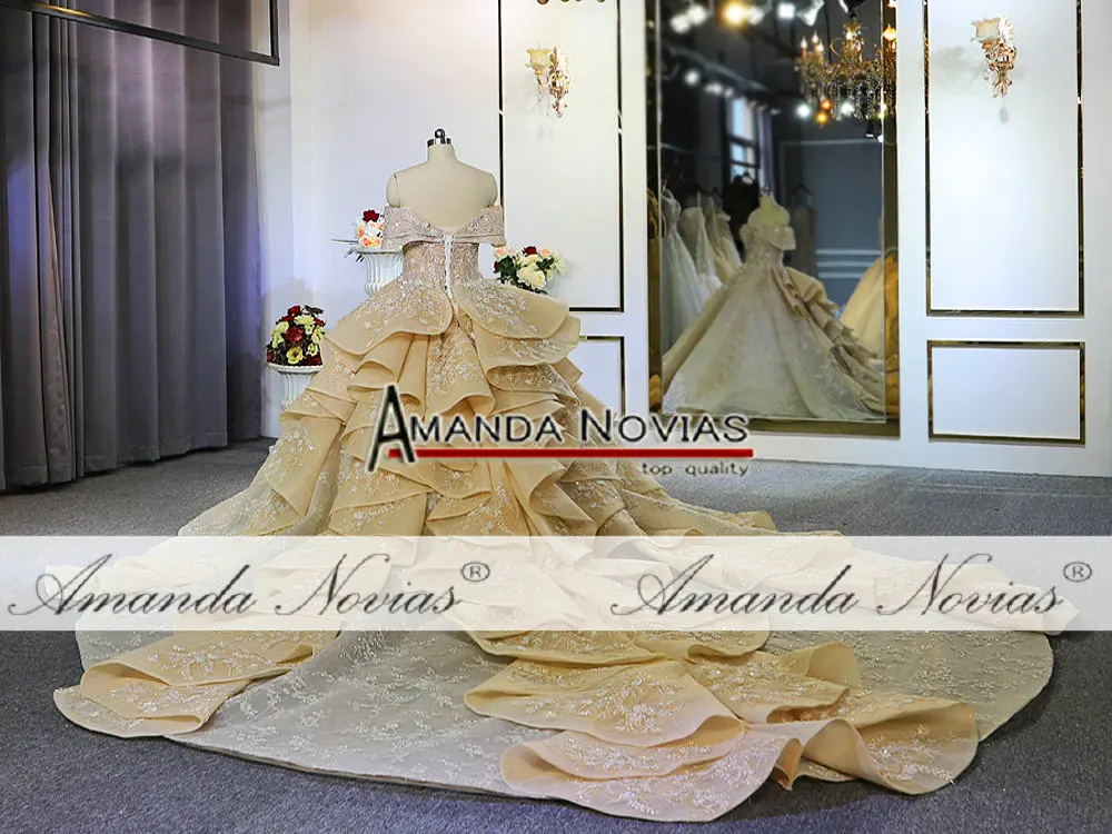 Роскошное Свадебное платье из Дубаи; настоящая работа
