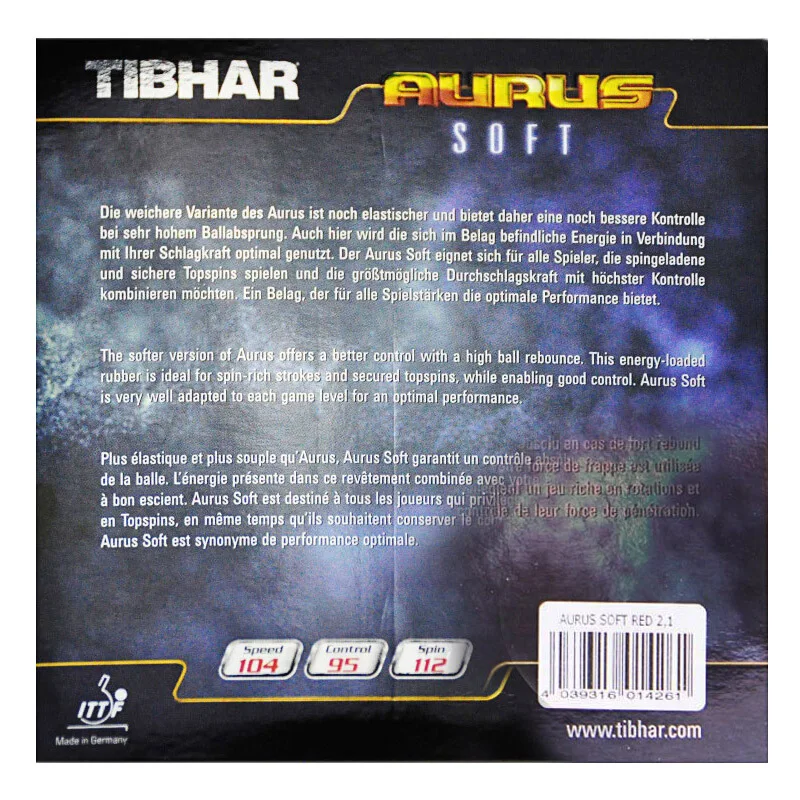 2er Pack Tibhar Aurus Sound 1,7//1,9/2,1 mm 