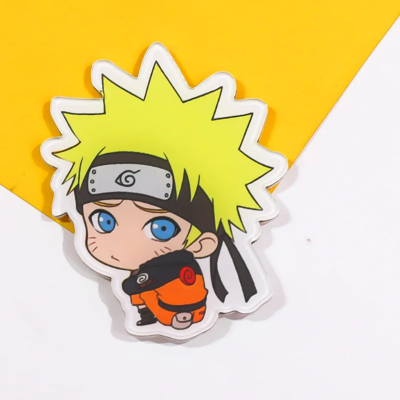1 шт. Япония Hokage Наруто шпильки Uzumaki Наруто косплей рюкзак с нашивками сумки аниме коллекционные аксессуары брошь подарки для мальчика - Окраска металла: 10