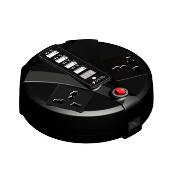 

Hot selling 150W 220V output 12/24V input dc to ac Inverter round mini Car Inverter 4 USB3.0 Car Fast Charge Power Converter